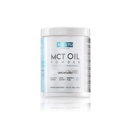 Βιολογικό MCT oil σκόνη χωρίς αρωμα Keto & Vegan friendly 300gr BE KETO