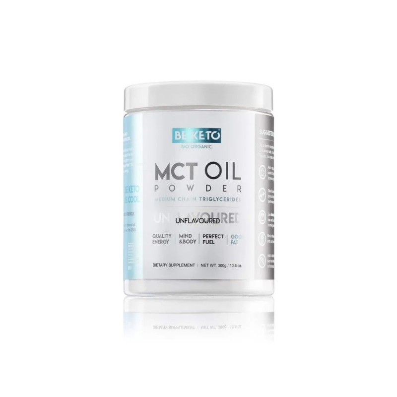 Βιολογικό MCT oil σκόνη χωρίς αρωμα Keto & Vegan friendly 300gr BE KETO