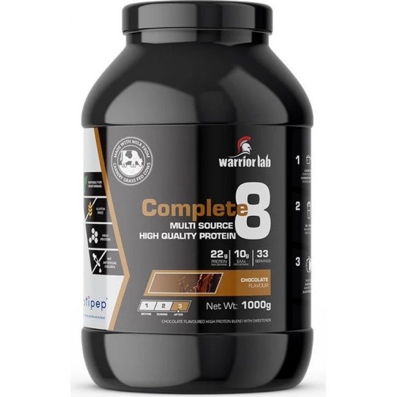 Πρωτεΐνη Protein Complete 8 1kg Chocolate Warrior Lab Πρωτεΐνη Protein Complete 8 1kg Chocolate Warrior Lab