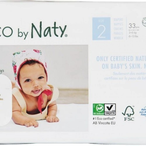 Οικολογικές πάνες μίνι Νο2 για 3-6kg (33 τεμάχια) ECO by Naty
