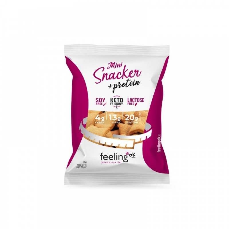 Πρωτεινικο mini snacker natural low carb Keto friendly feelingok 50gr