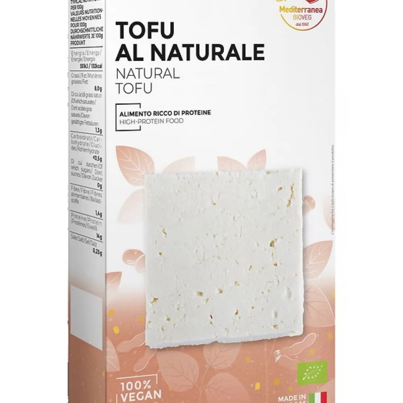 Βιολογικό Τοφου φυσικό Vegan 200gr Mediterranea