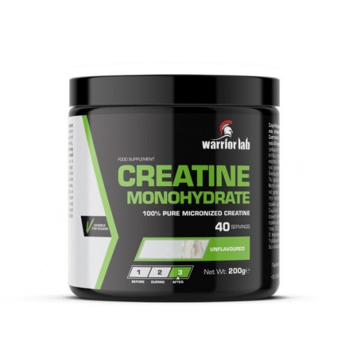 Συμπλήρωμα διατροφής κρεατίνη Creatine Monohydrate "Warrior Lab" 200gr