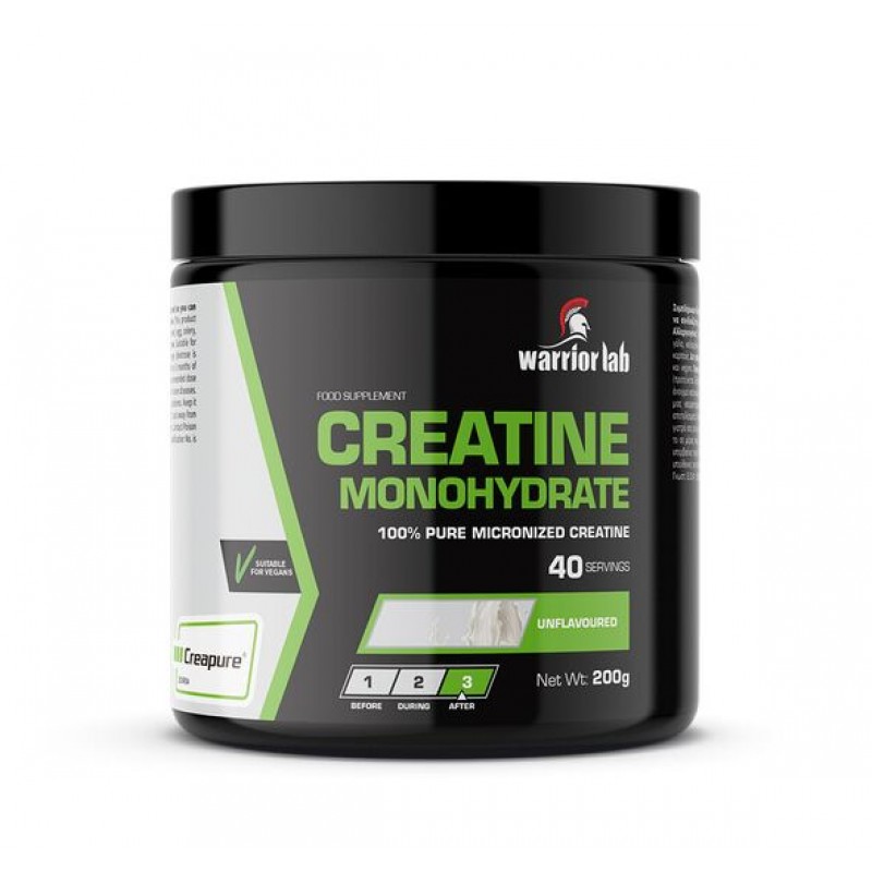 Kρεατίνη Creatine Monohydrate Creapure "Warrior Lab" 200gr