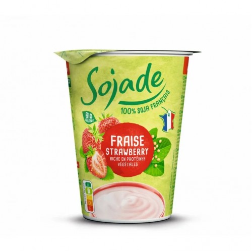 Βιολογικό επιδόρπιο Σόγιας Φράουλα Strawberry 400gr Sojade