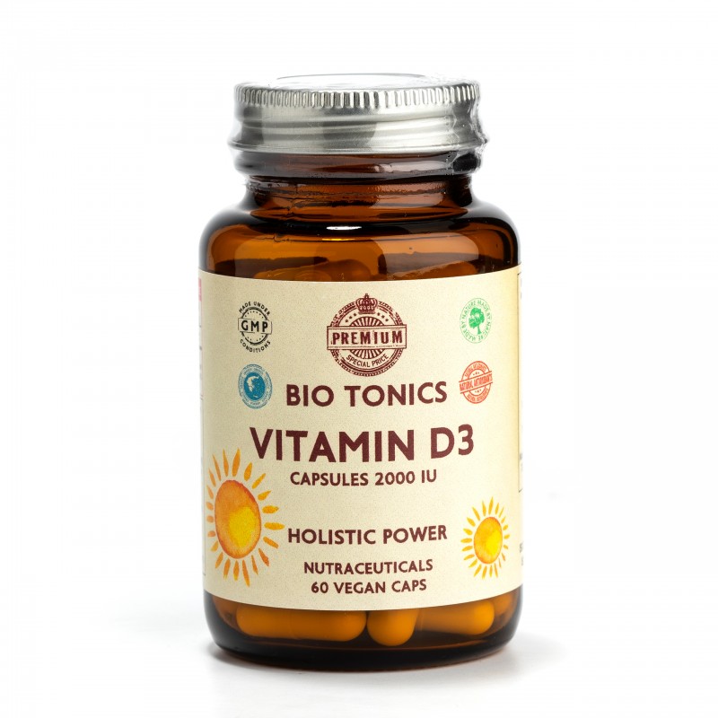 Βιταμίνη D3 Vitamin D3 2000iu 60 Vegan caps BIO TONICS