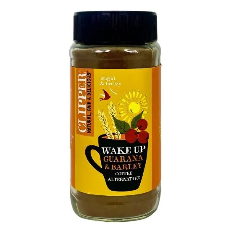 Βιολογικό υποτάστατο καφέ WAKE UP με δημητριακά και γκουαρανά 125gr CLIPPER 