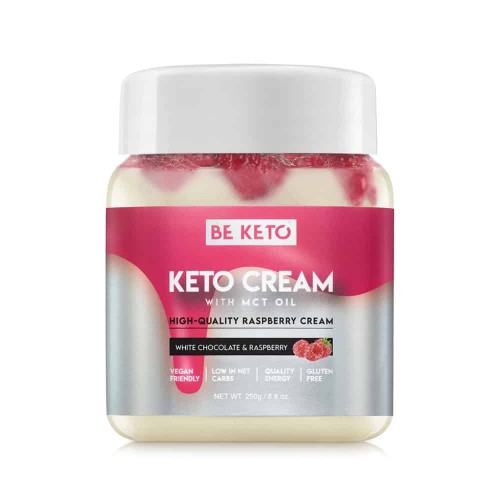 Keto cream White Chocolate & Raspberry 250gr Be Keto