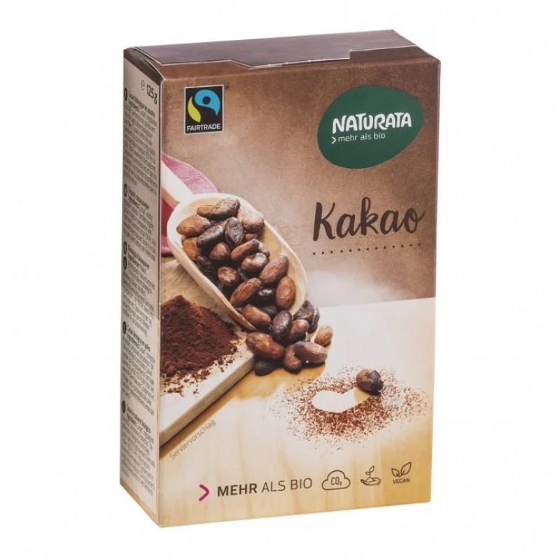 Βιολογικό κακάο πλήρες σκόνη vegan 125gr Naturata