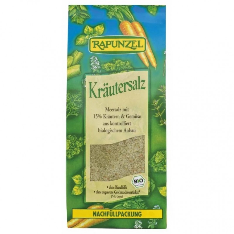 Βιολογικό αλάτι με βότανα σακουλάκι Rapunzel 500gr