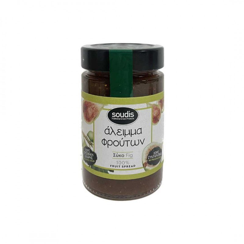 Άλειμμα Σύκο (Μαρμελάδα) χωρίς ζάχαρη 230gr Σουδης