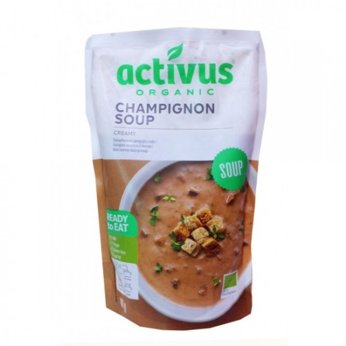 Βιολογική Creamy Σούπα μανιταριών (έτοιμη για κατανάλωση) χωρίς γλουτένη 400gr Activus