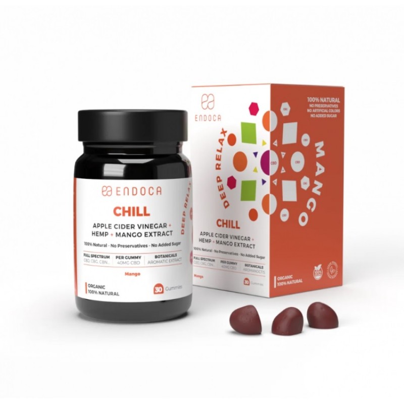 Ζελεδακια CHILL 30 Gummies CBD CBG CBN για Άγχος και Στρες ENDOCA 