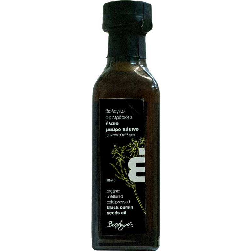 Βιολογικό έλαιο Μαύρο Κύμινο 100mL Βιοαγρός  