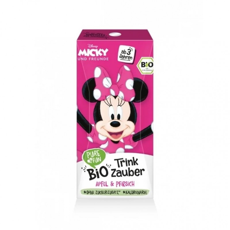 Βιολογικός χυμός Minnie μήλο Ροδάκινο χωρίς ζάχαρη από 3 χρονών 200ml Disney