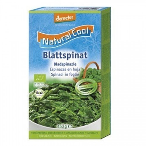 Βιολογικό Σπανάκι φύλλα κατεψυγμένα 450gr Natural Cool Βιολογικό Σπανάκι φύλλα κατεψυγμένα 450gr Natural Cool