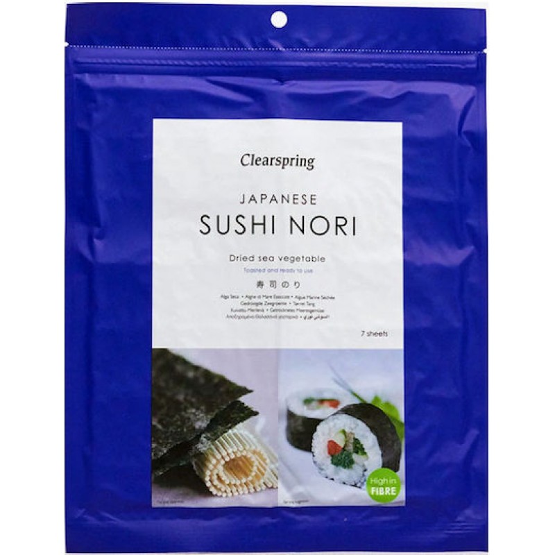 Βιολογικά φύλλα NORI αποξηραμένα για Shushi 17gr 