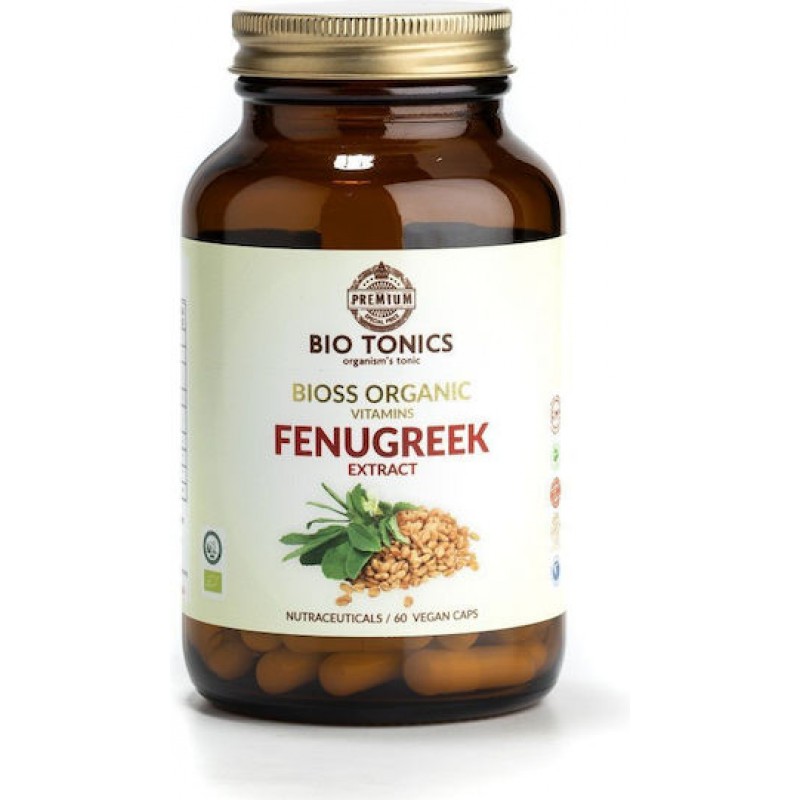 Βιολογική τριγωνελα FENUGREEK Extract 60 vegan caps Bio Tonics