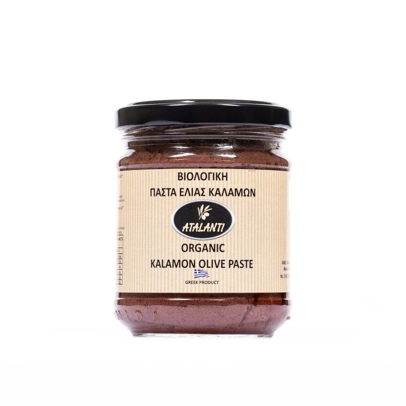 Βιολογική Πάστα Ελιάς Καλαμών ''Atalanti'' 195g 