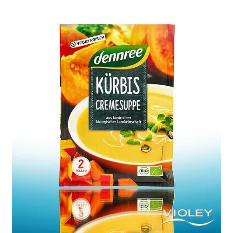 Βιολογική κολοκυθόσουπα βελουτέ 40gr Dennree