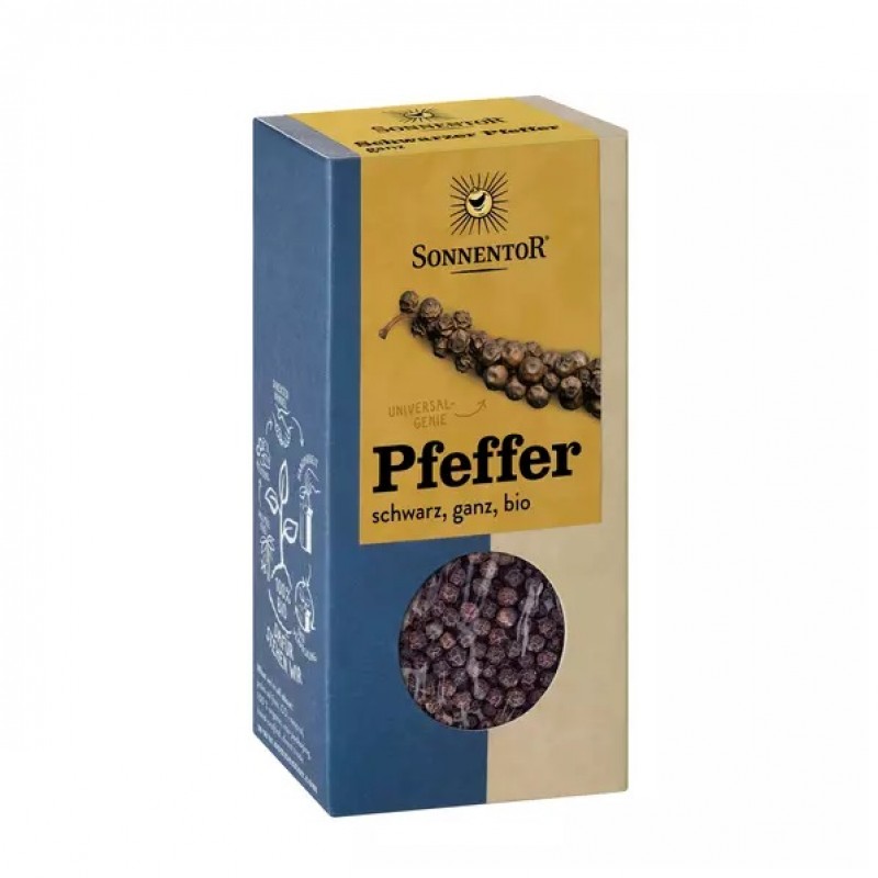 Βιολογικό πιπέρι μαύρο ολόκληρο 55gr Sonnentor