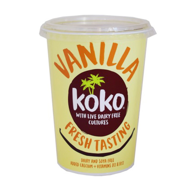 Βιολογικό Vegan επιδόρπιο Καρύδα Βανίλια Χωρίς Γλουτένη KOKO DAIRY FREE 450gr