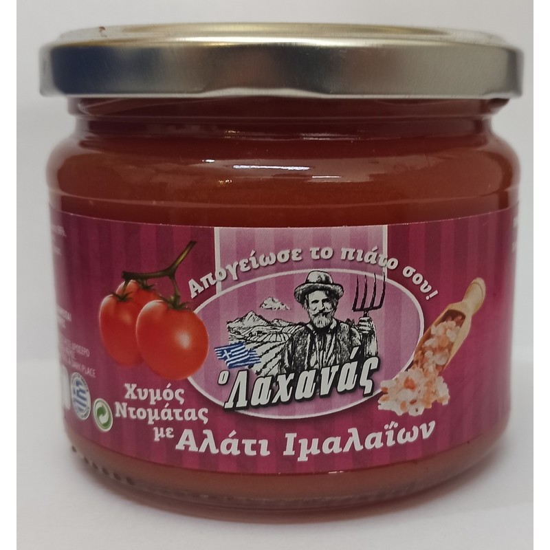 Σάλτσα ντομάτας με αλάτι Ιμαλαϊων "Λαχανάς" 330gr